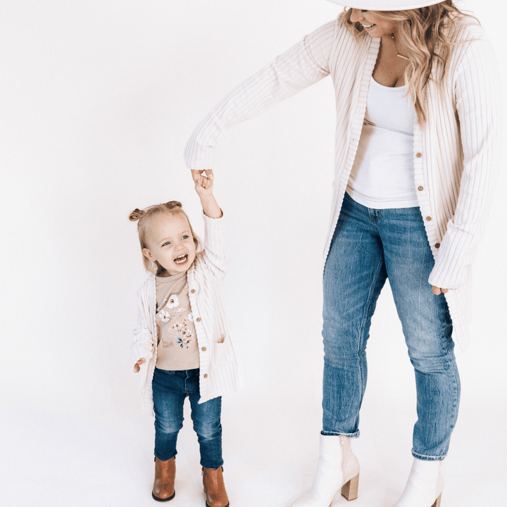 Button Down Cardigans Mommy & Me - HAHA MAMA Clothing