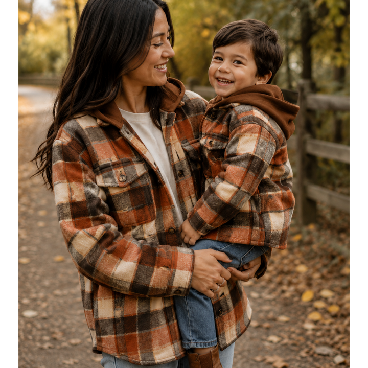 Rust & Brown Mommy & Me Flannels