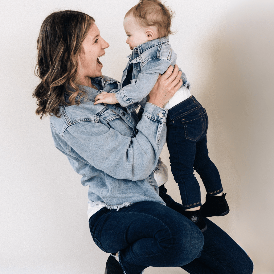 Raw Hem Denim Mommy & Me Jackets - HAHA MAMA Clothing