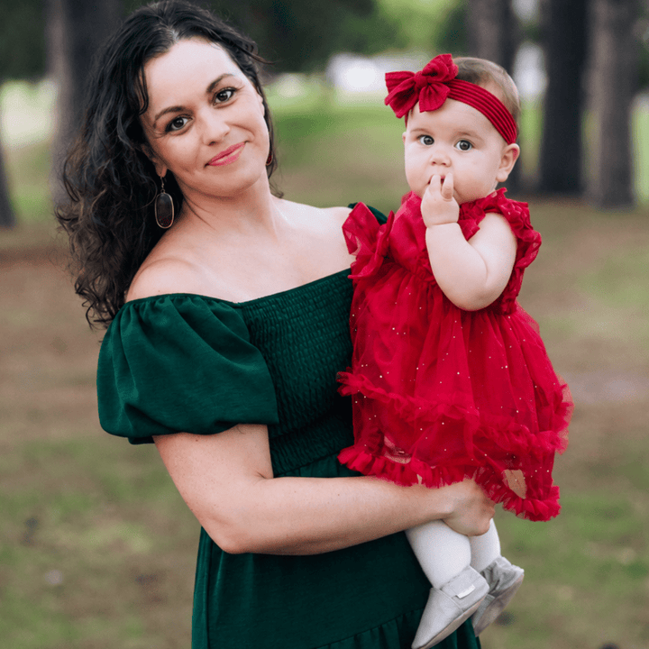 Baby Toddler Christmas Holiday Sparkle Tulle Dress - Girl's - HAHA MAMA Clothing
