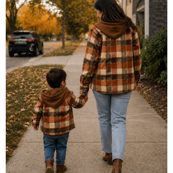 Rust & Brown Mommy & Me Flannels