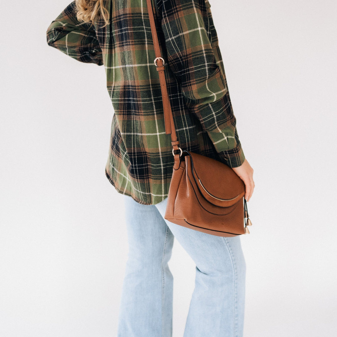 Lightweight Green Flannel - Adult - HAHA MAMA Clothing