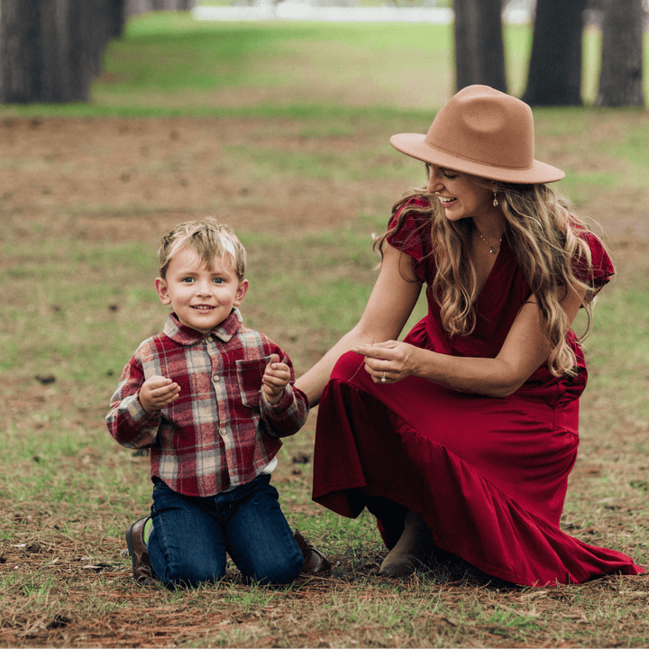 Mommy & Son Matching Holiday Outfits - HAHA MAMA Clothing