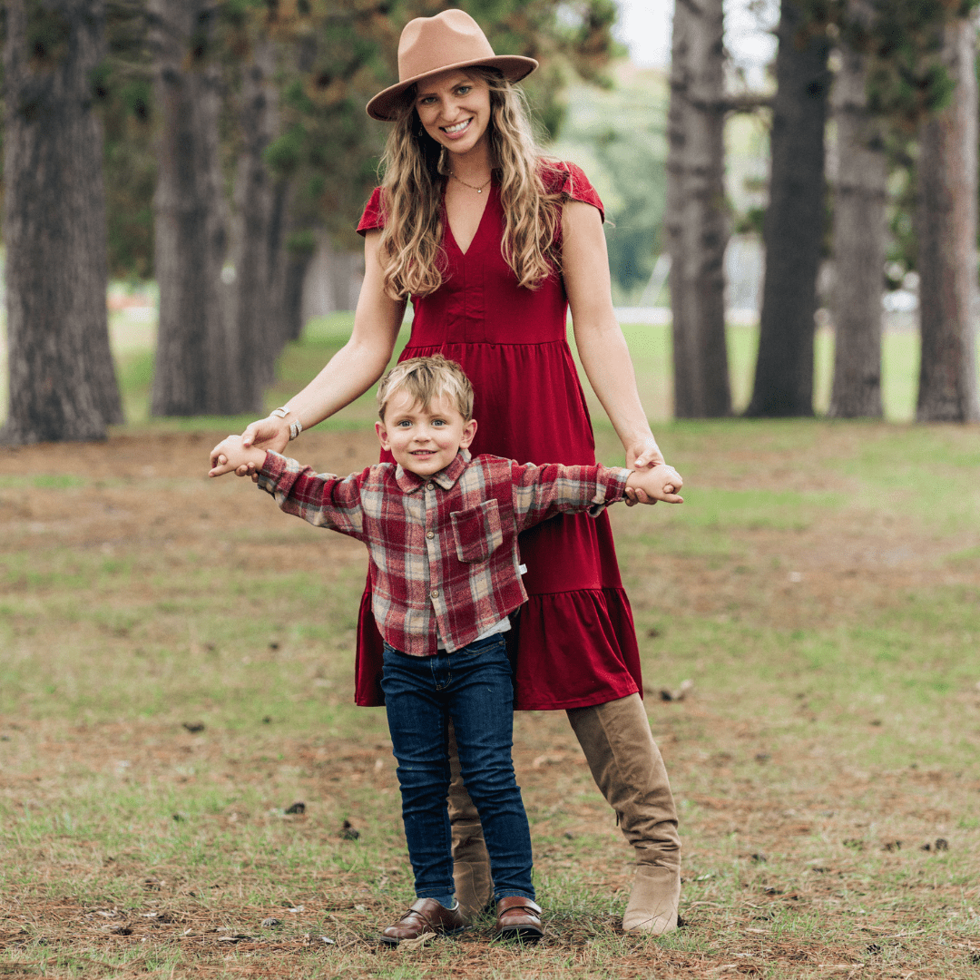 Mommy & Son Matching Holiday Outfits - HAHA MAMA Clothing