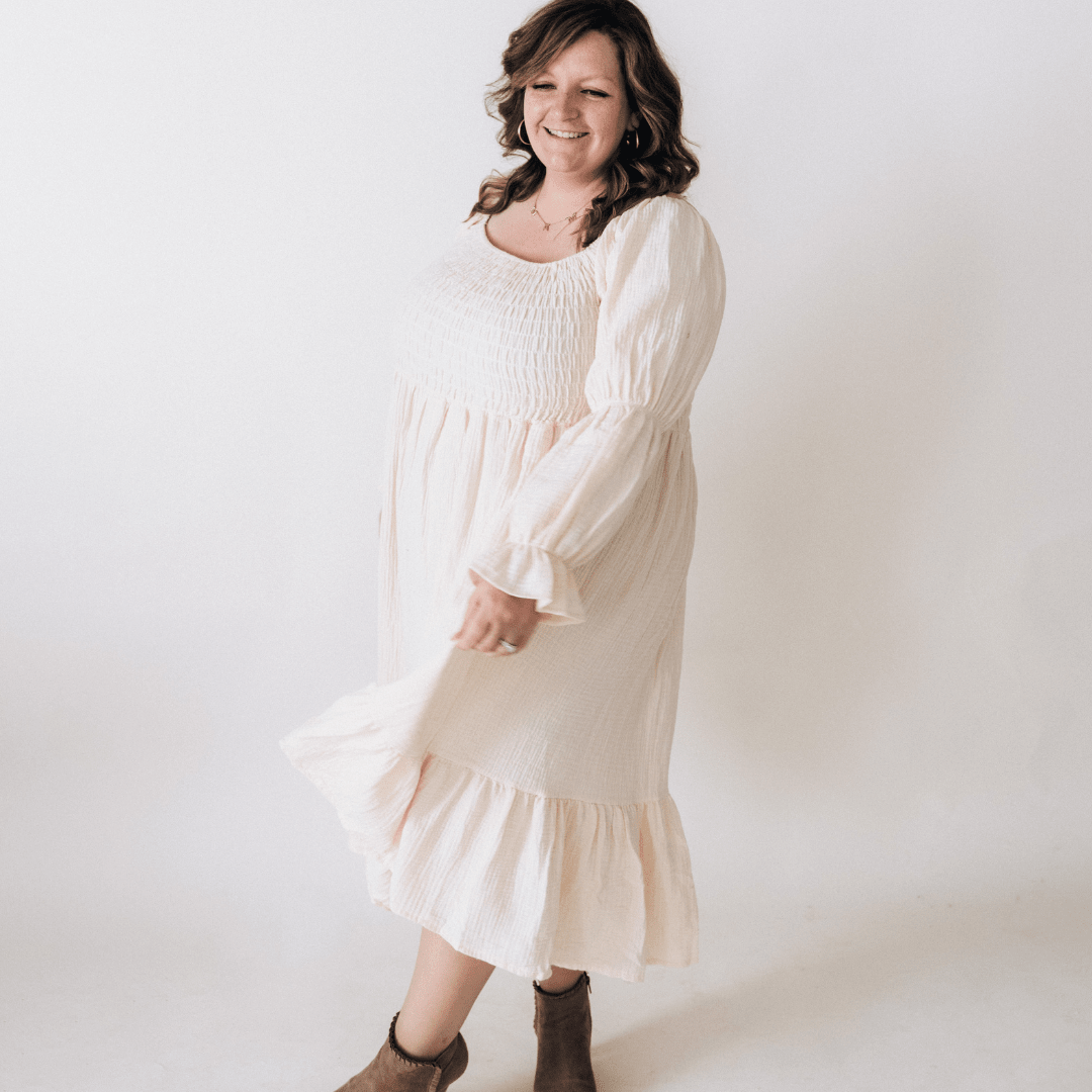 Muslin Puffed Sleeve Mommy & Me Dress - Women - HAHA MAMA Clothing