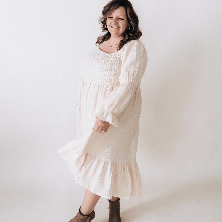 Muslin Puffed Sleeve Mommy & Me Dress - Women - HAHA MAMA Clothing