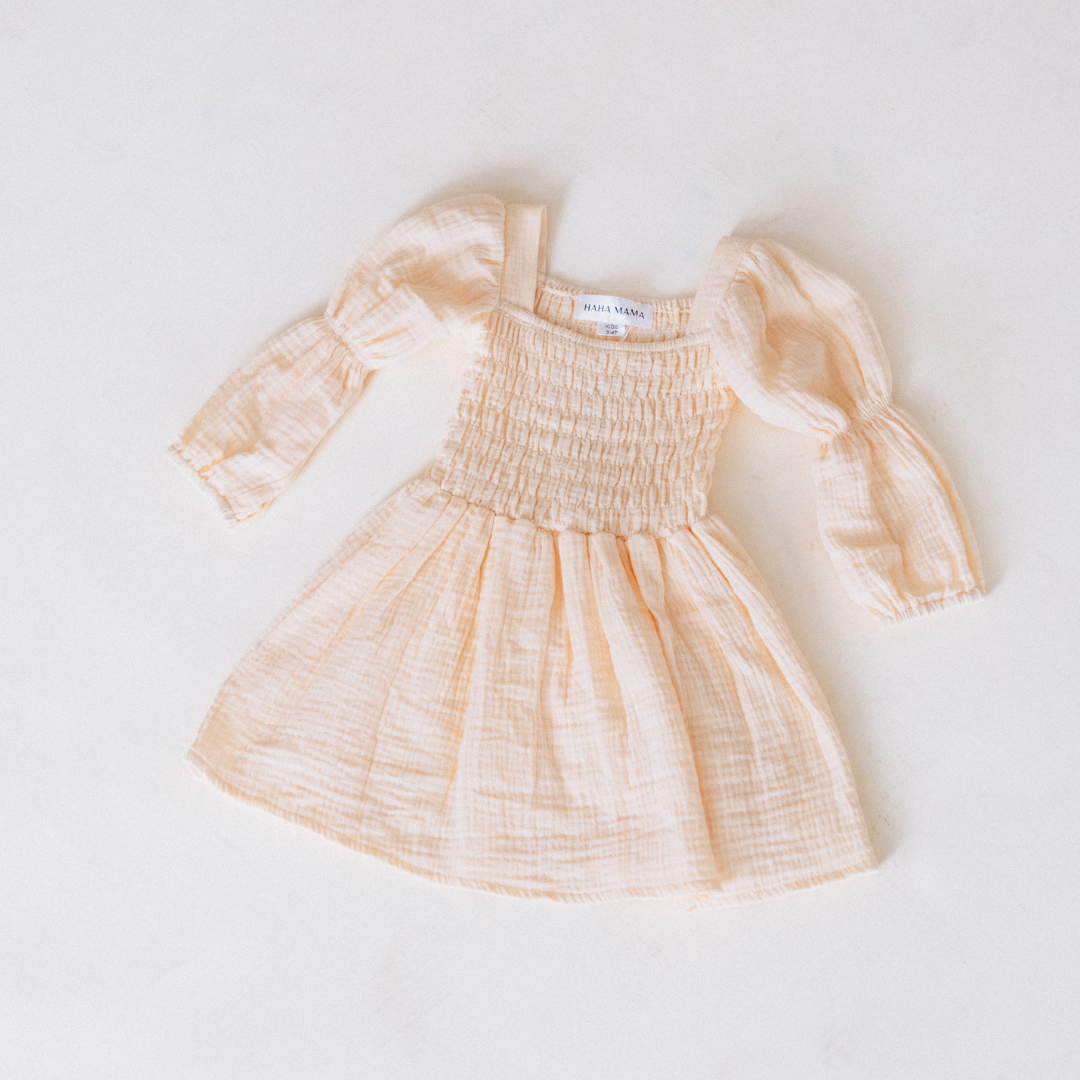 Muslin Puffed Sleeve Mommy & Me Dress - Child