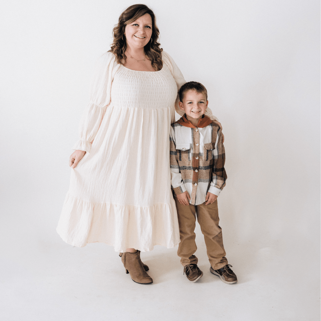 Muslin Puffed Sleeve Mommy & Me Dress - Women - HAHA MAMA Clothing