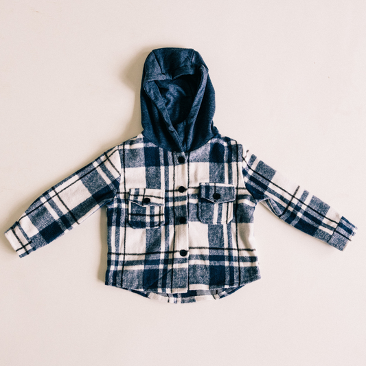 Navy Plaid Flannel - Infant