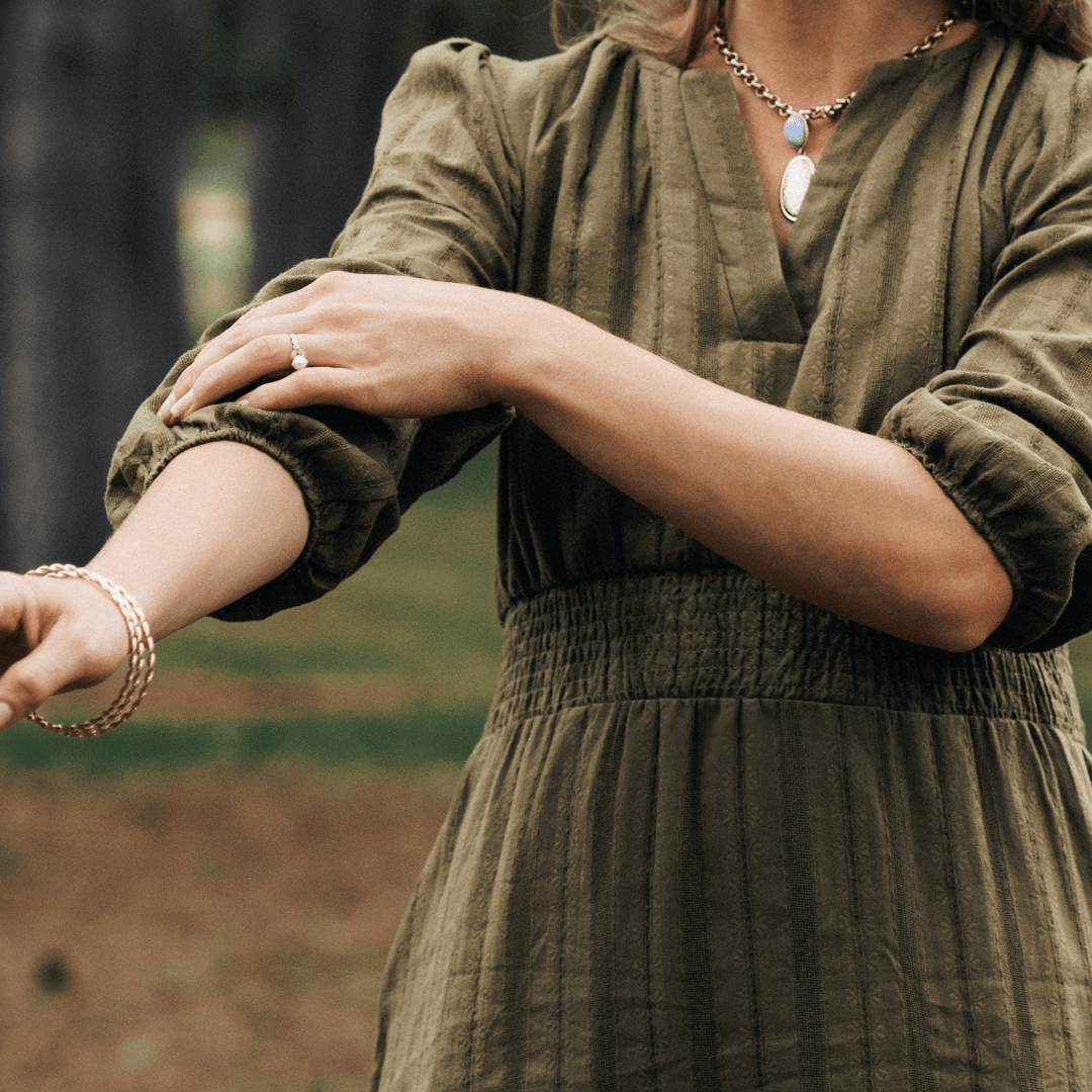 Olive Green Long Sleeve Maxi Dress - Women - HAHA MAMA Clothing