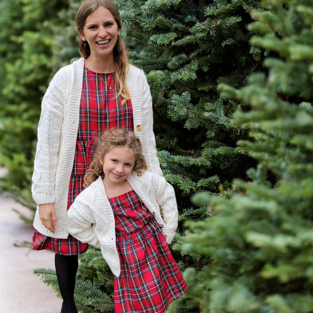 Christmas Red Tartan Family Matching