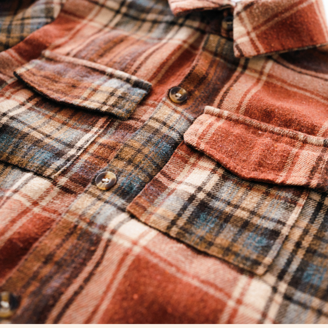 Lightweight Rust Flannel - Infant
