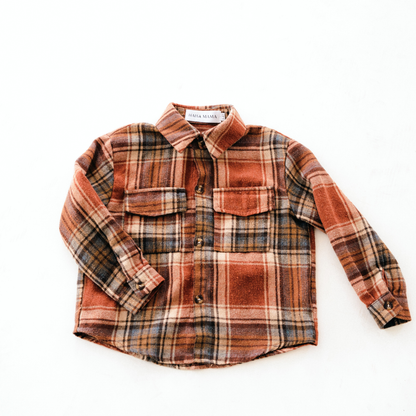 Lightweight Rust Flannel - Infant