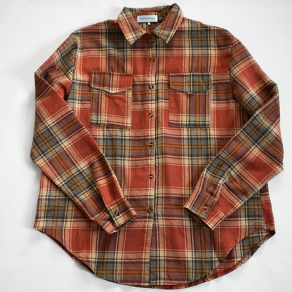 Lightweight Rust Flannel - Adult