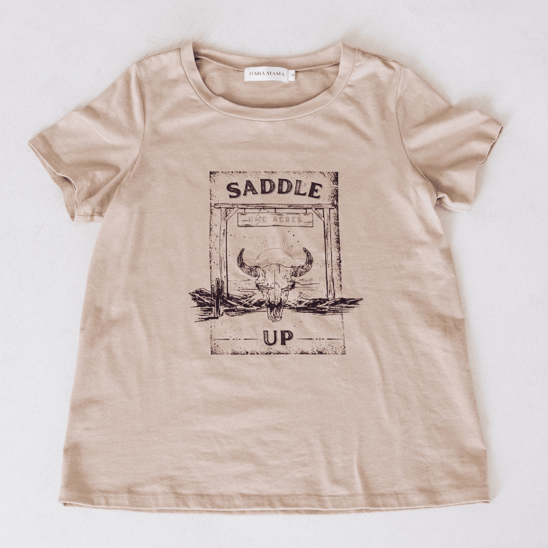 Saddle Up T-Shirt - Women's - HAHA MAMA Clothing