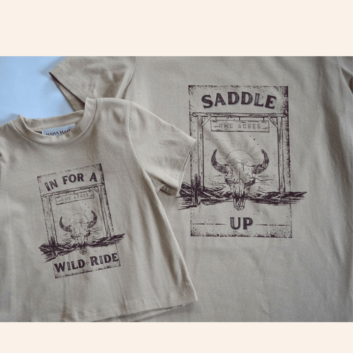 Saddle Up T-Shirt - Women's - HAHA MAMA Clothing