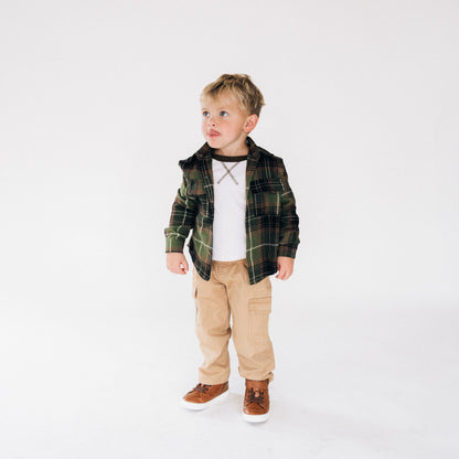 Lightweight Green Flannel - Child