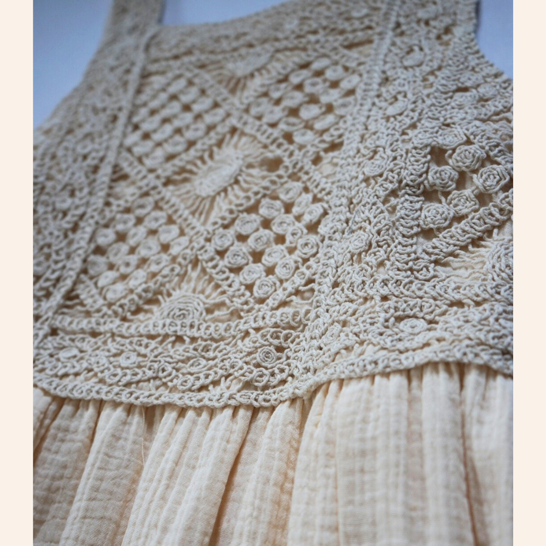 Soft White Crochet Mommy & Me Dress - Women