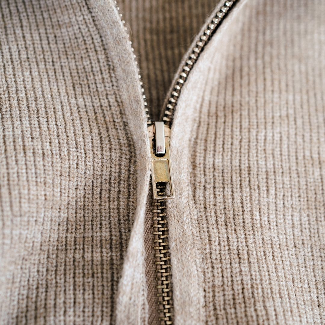 Quarter Zip Sweater Sand - Child