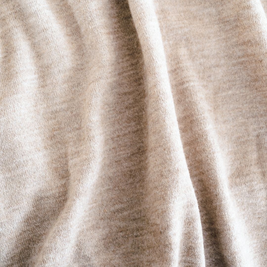 Quarter Zip Sweater Sand - Child - HAHA MAMA Clothing