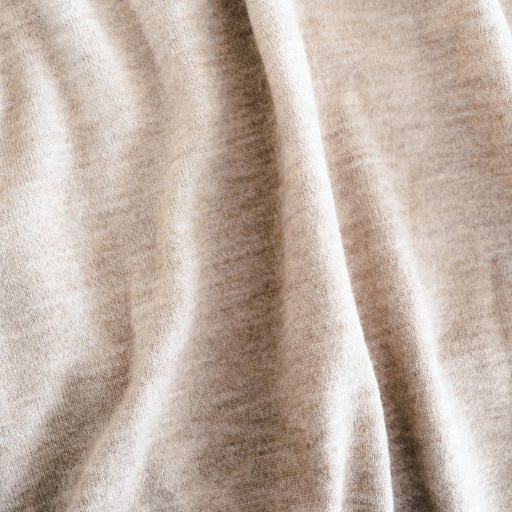 Quarter Zip Sweater Sand - Child - HAHA MAMA Clothing