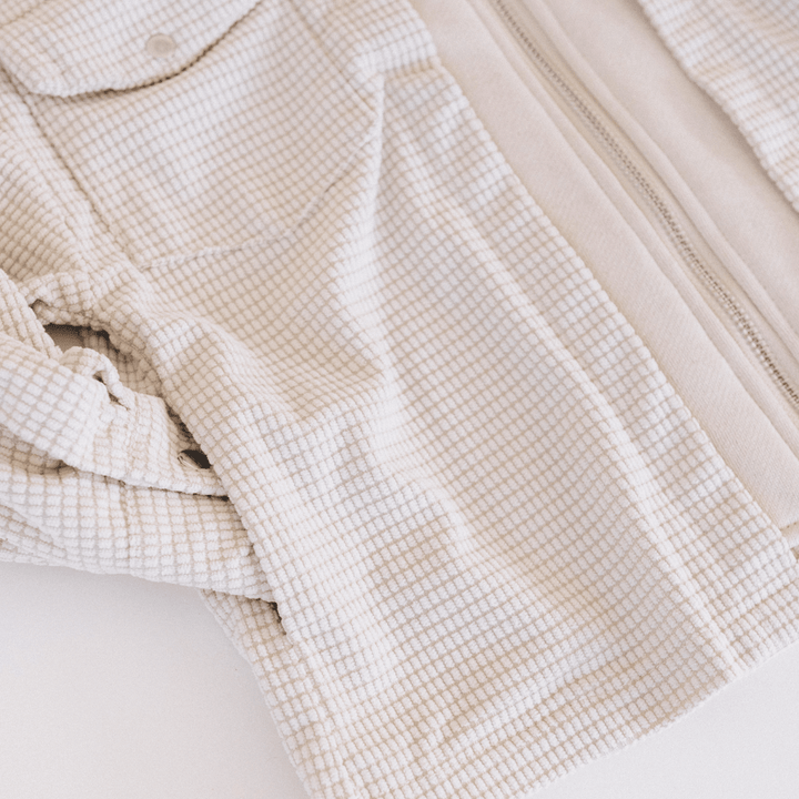 Textured Khaki Jacket - Mom & Son - HAHA MAMA Clothing