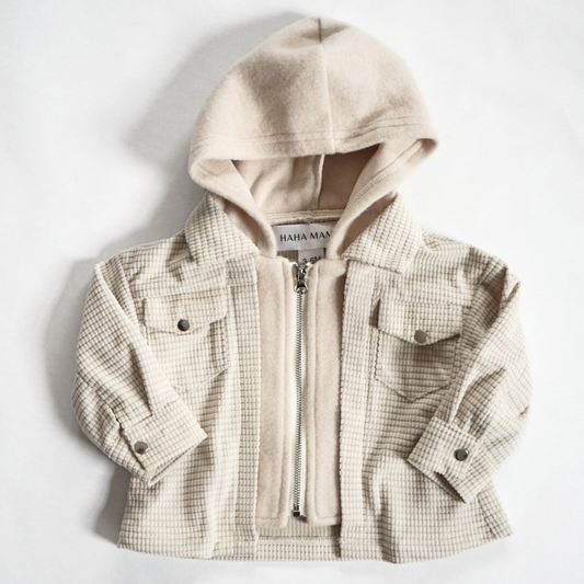 Textured Khaki Jacket - Child