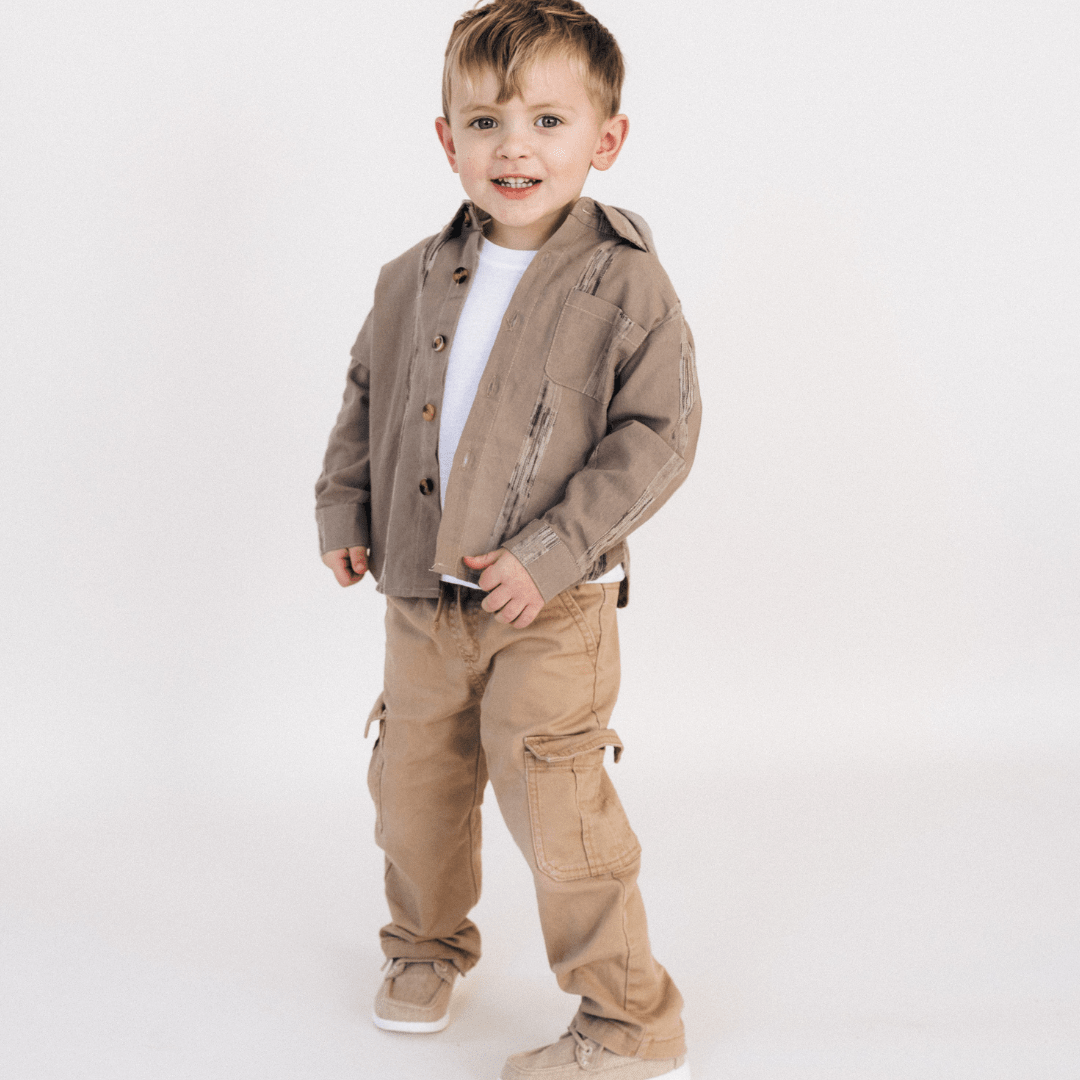 Hooded Embroidered Shirts - Child - HAHA MAMA Clothing