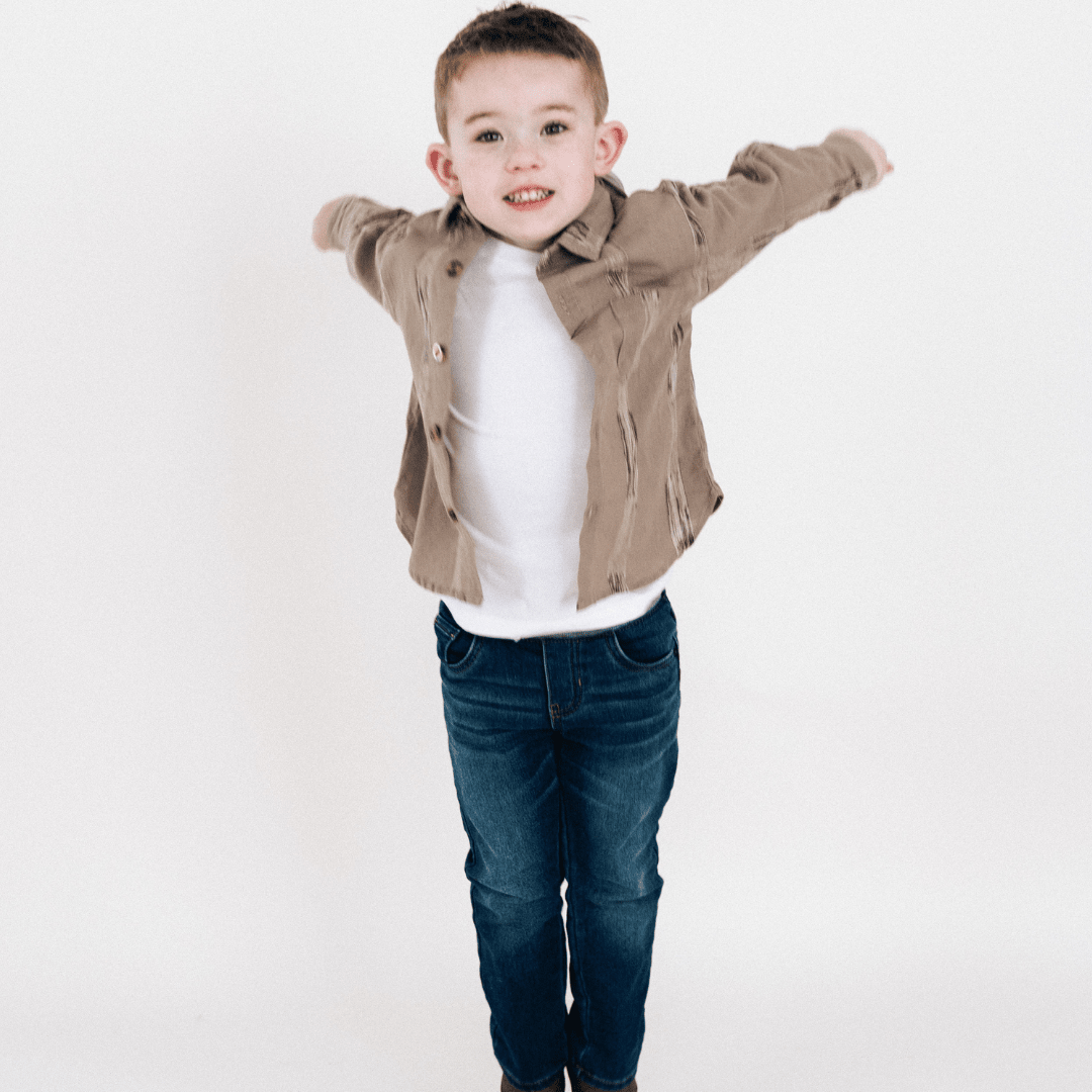 Hooded Embroidered Shirts - Child - HAHA MAMA Clothing