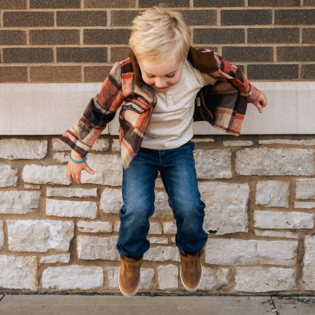Rust & Brown Daddy & Son Flannels