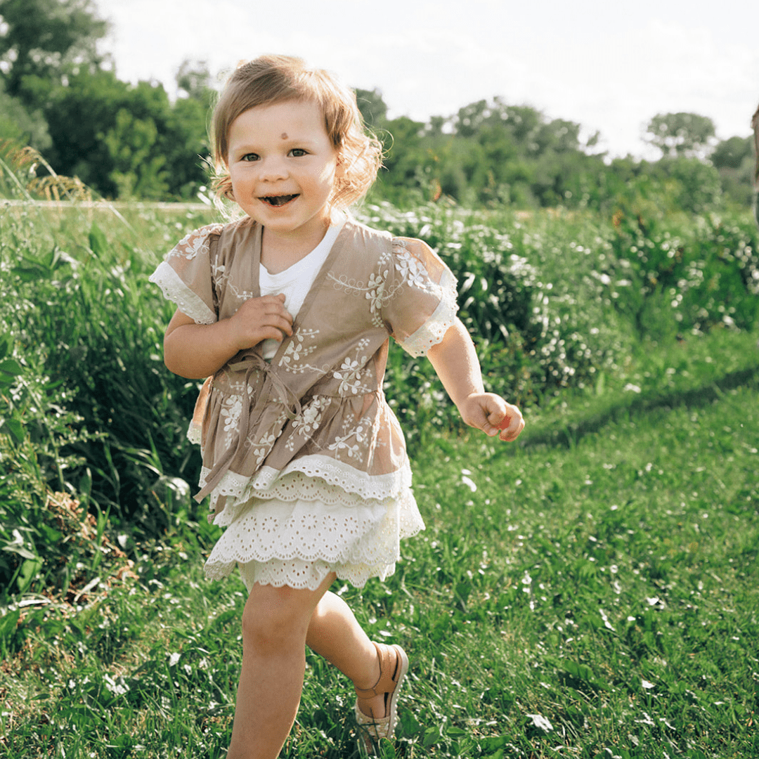Embroidered Cardigan- Child - HAHA MAMA Clothing