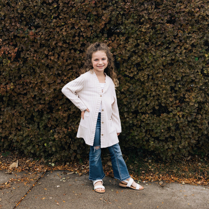 Button Down Cardigan - Child - HAHA MAMA Clothing
