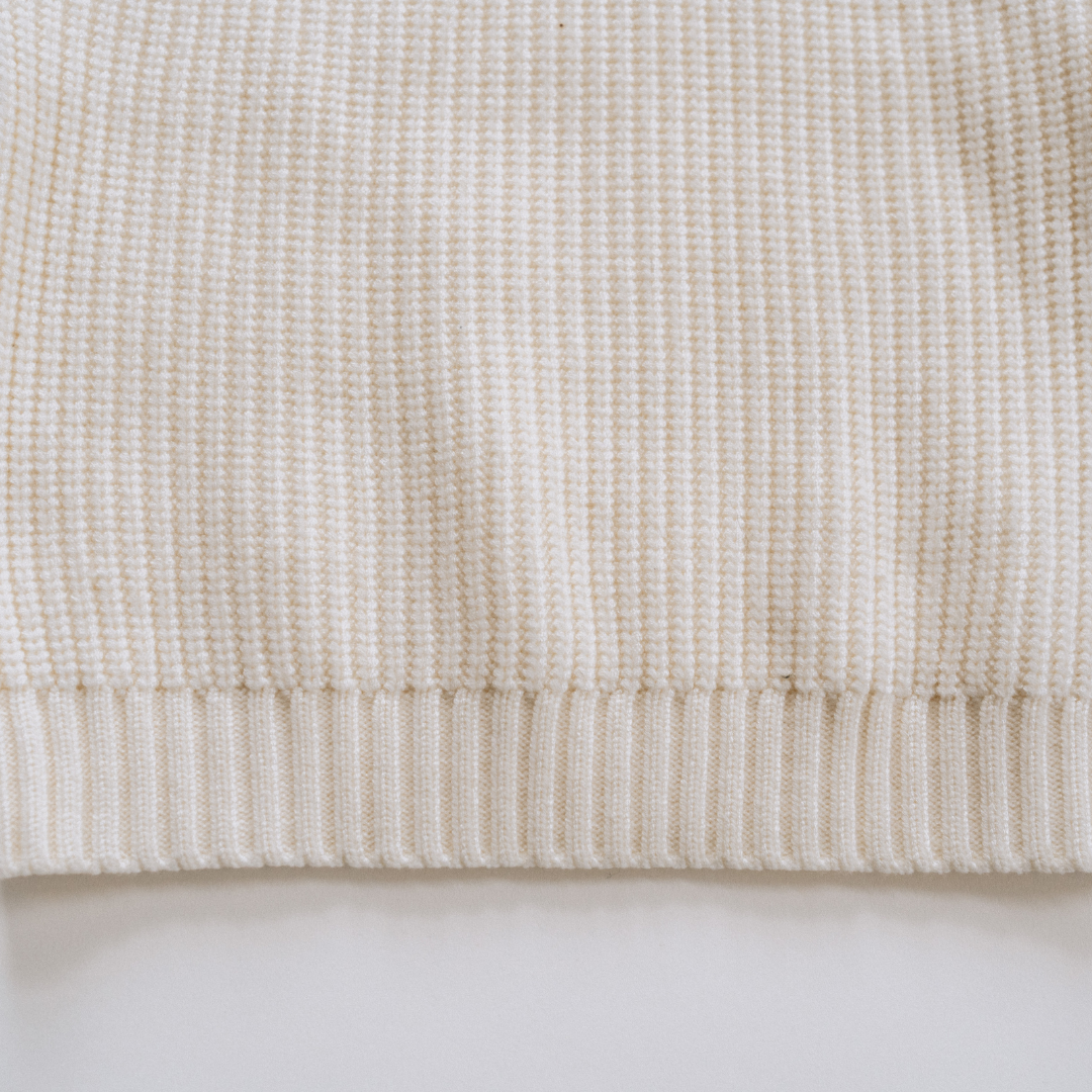 Oatmeal Knit Pullover Sweater- Child