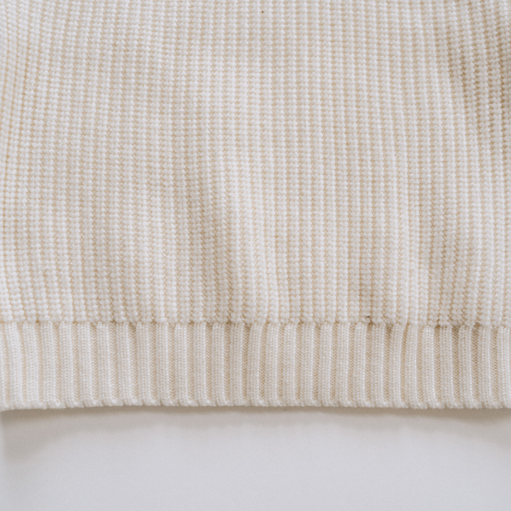 Oatmeal Knit Pullover Sweater- Child