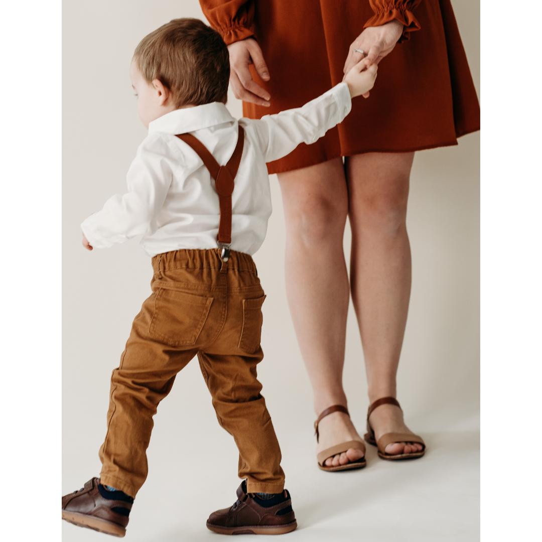 Toffee Brown Midi Mommy & Me Dresses- Women's