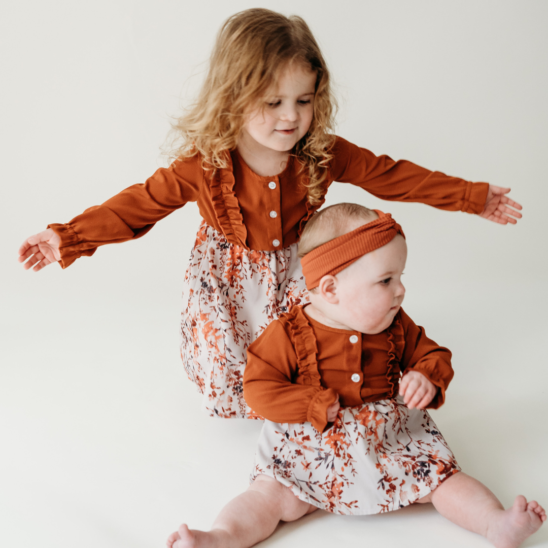 Toffee Brown Midi Mommy & Me Dresses