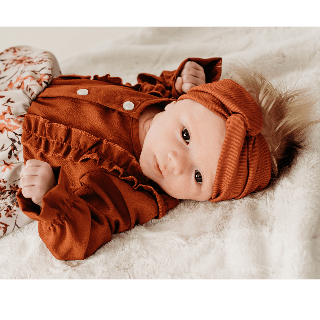 Matching Headbands - Rust - HAHA MAMA Clothing