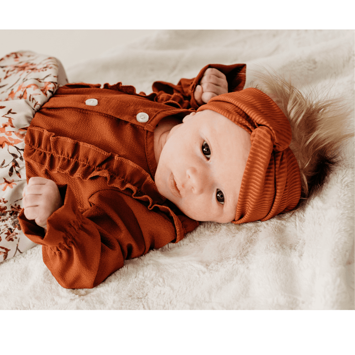 Matching Headbands - Rust - HAHA MAMA Clothing