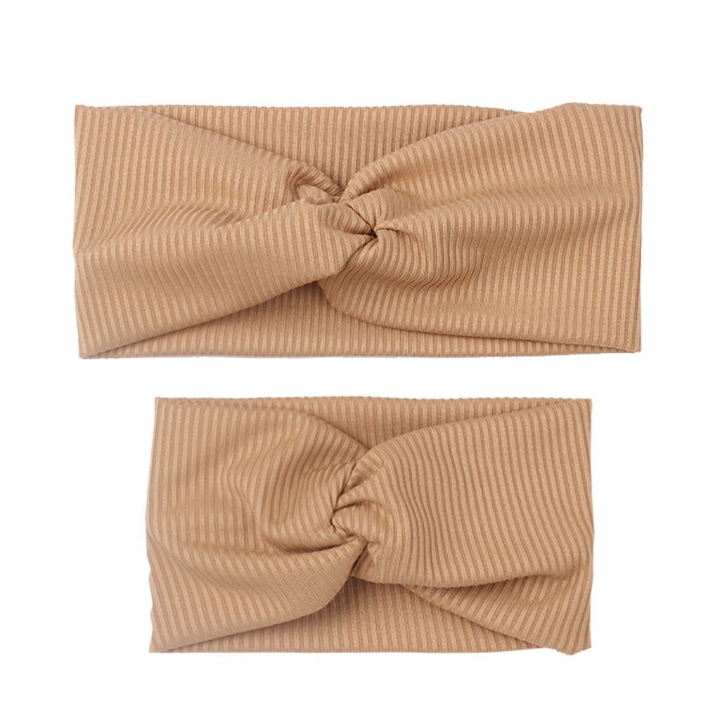 Matching Headbands - Tan - HAHA MAMA Clothing