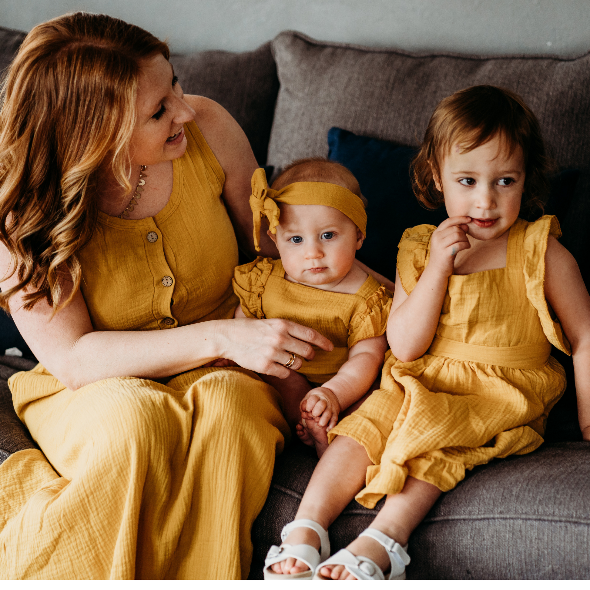 Yellow Maxi Matching Mommy & Me Dress- Women's Size