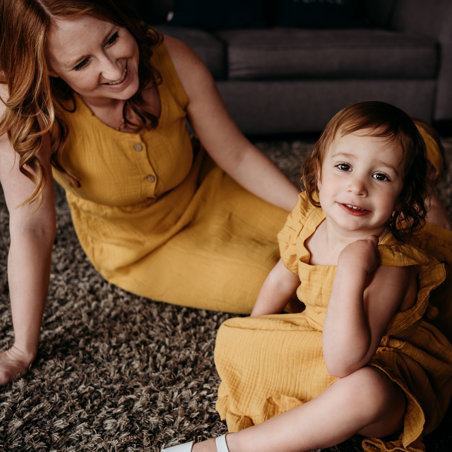 Yellow Maxi Matching Mommy & Me Dress- Women's Size